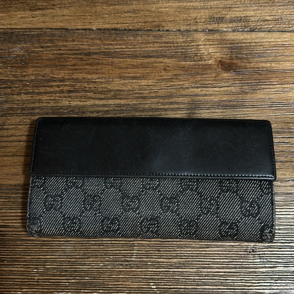 Gucci black long wallet, see photos for condition - Picture 5 of 13